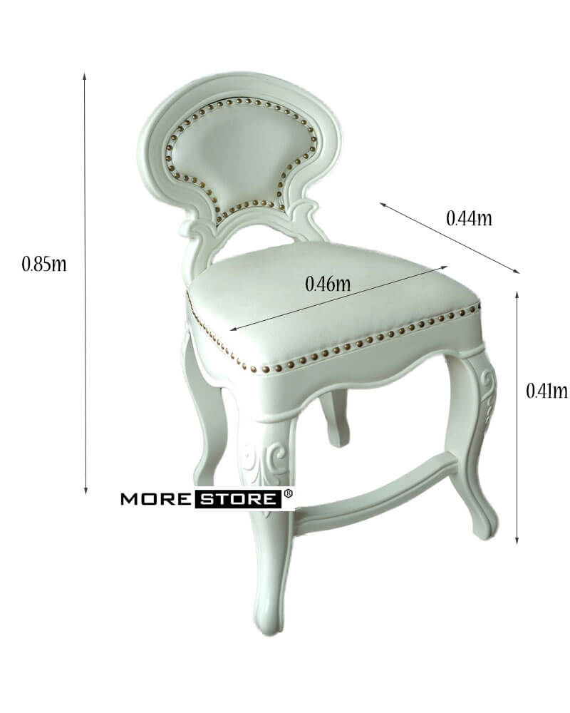 Ghế ăn tân cổ điển bọc da